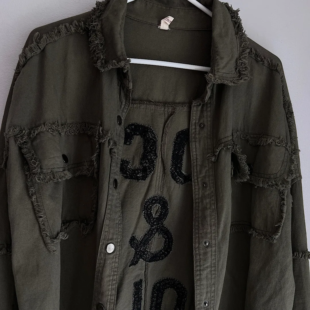Rock & Roll Olive Shacket