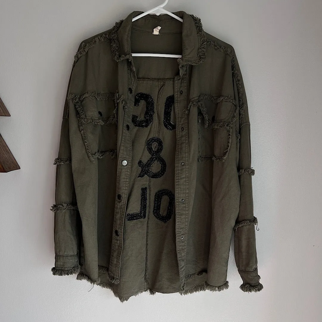 Rock & Roll Olive Shacket