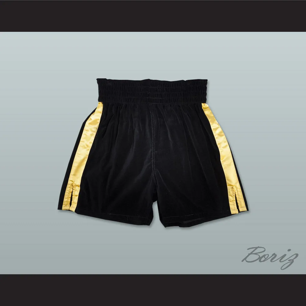 Rocky Style Black Boxing Shorts