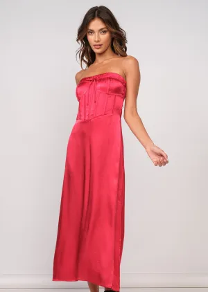 Rose Red Satin Slip