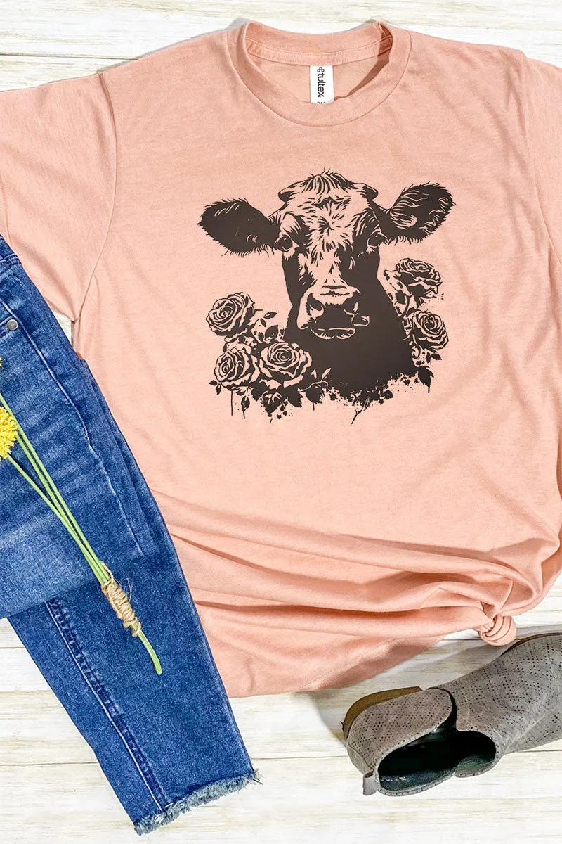 Rosie The Cow Unisex Poly-Rich Blend Tee