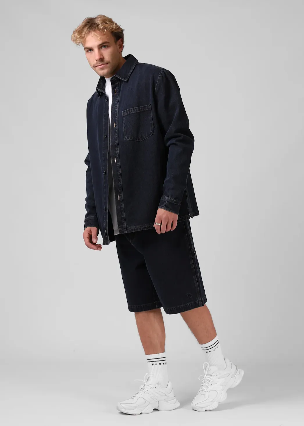 RPM Denim Shacket - DD Blue
