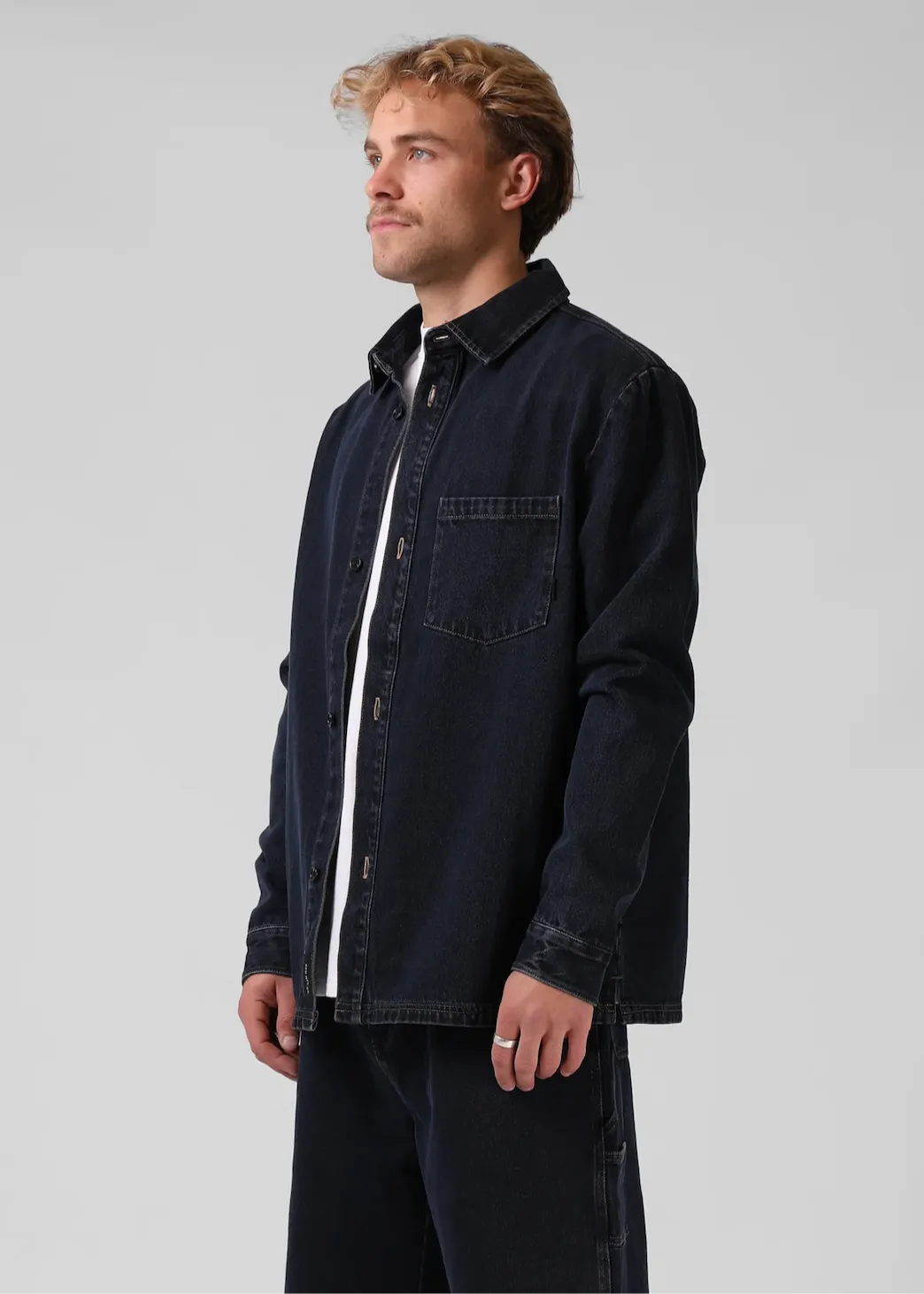 RPM Denim Shacket - DD Blue