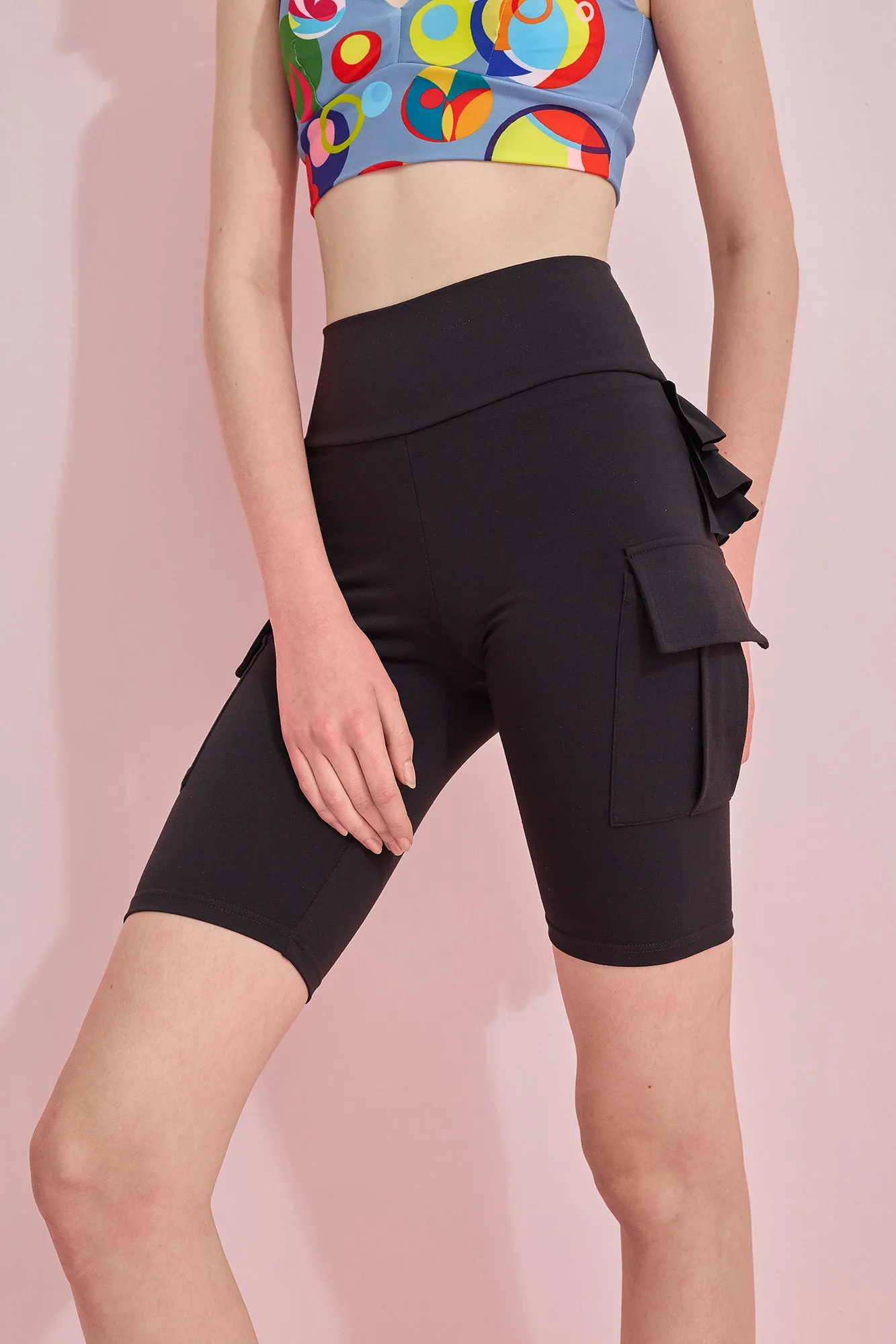 Ruffle Biker Shorts
