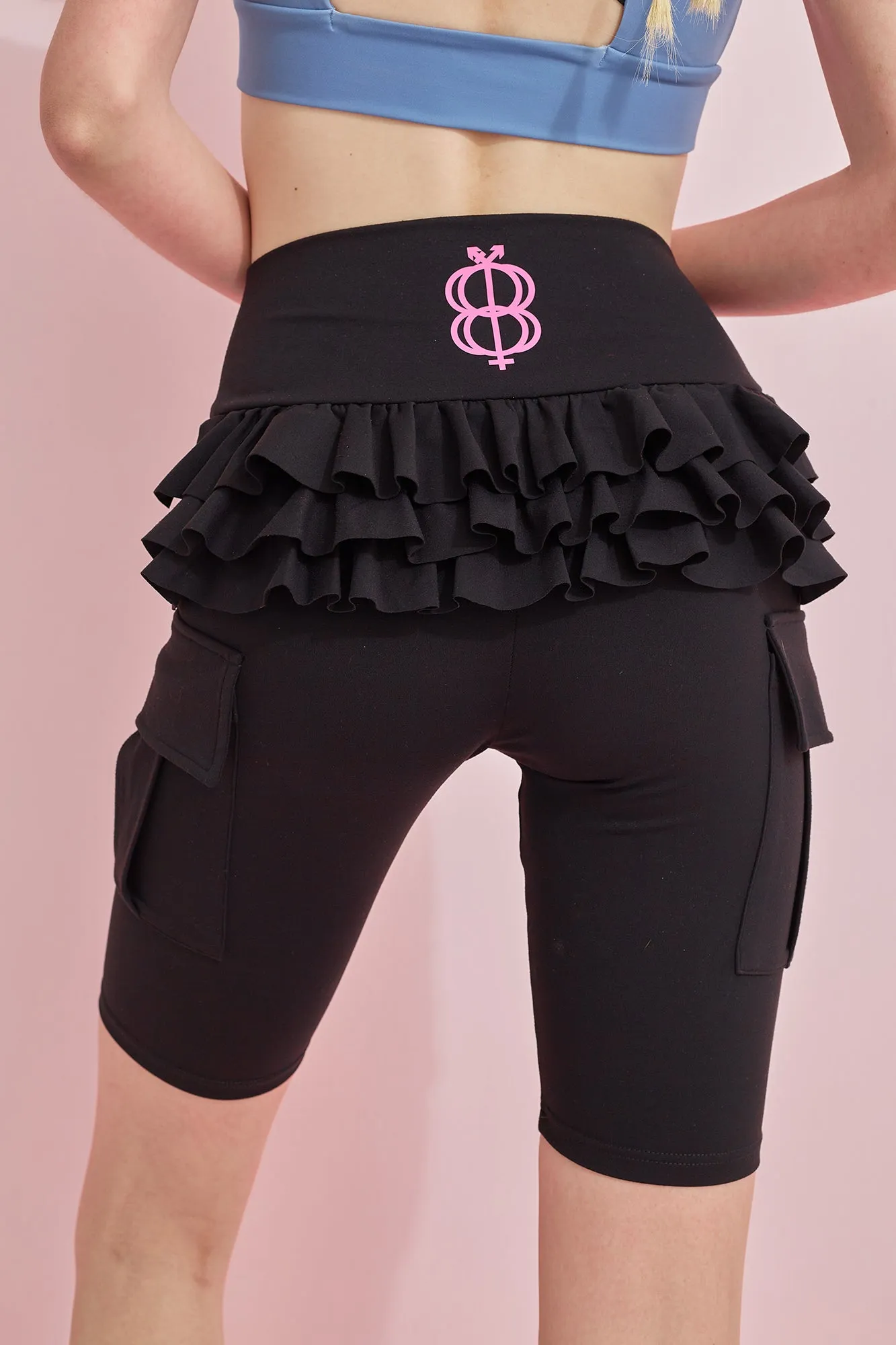 Ruffle Biker Shorts