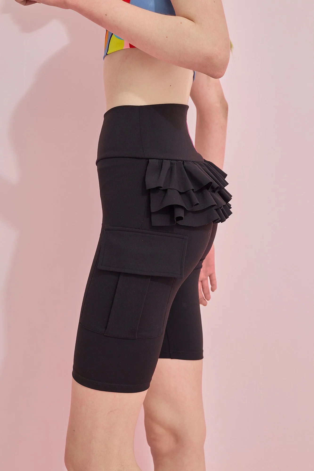 Ruffle Biker Shorts