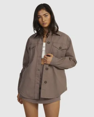 RVCA Twill Shacket IRON