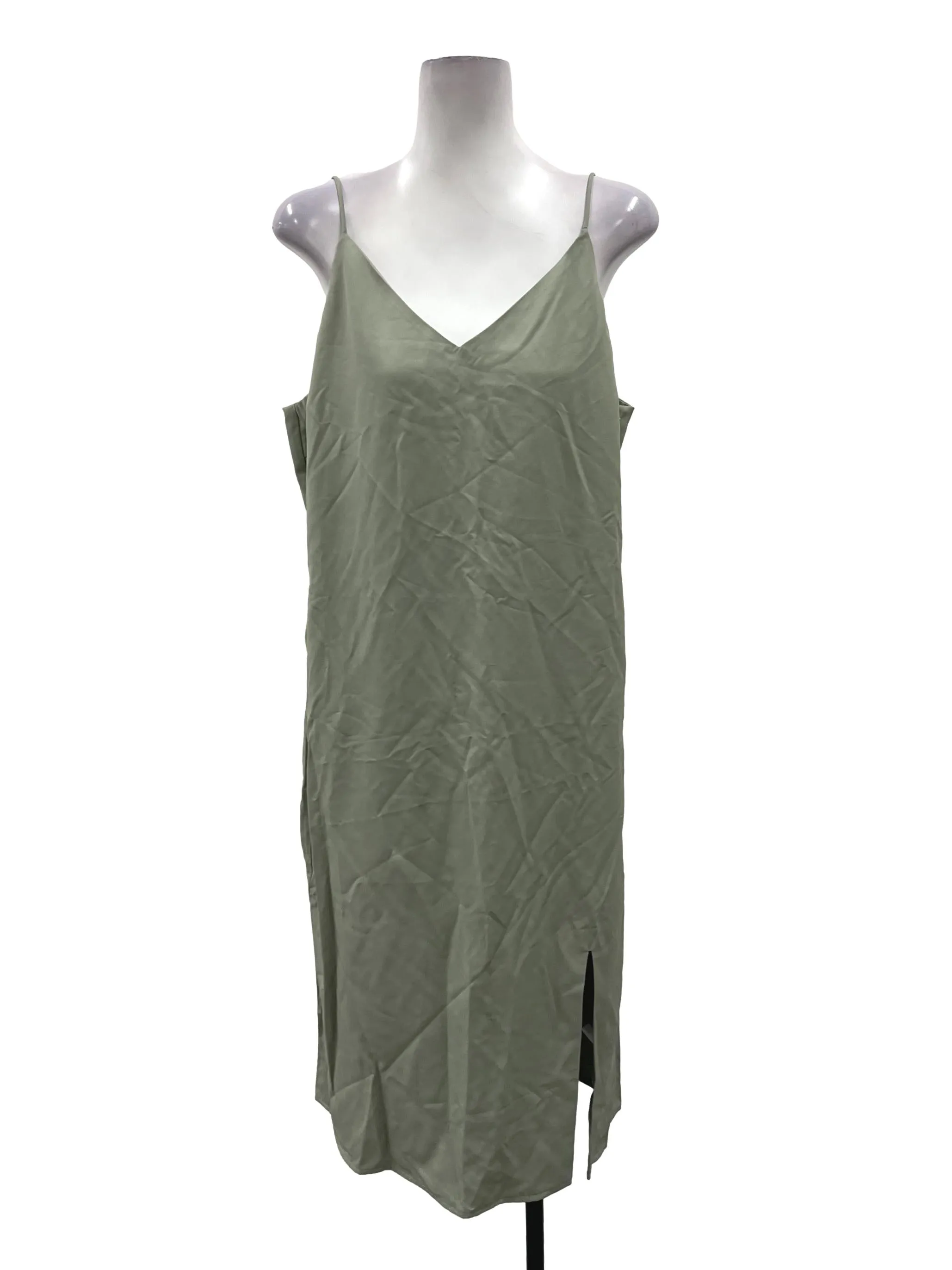 Sage Green Slip Dress