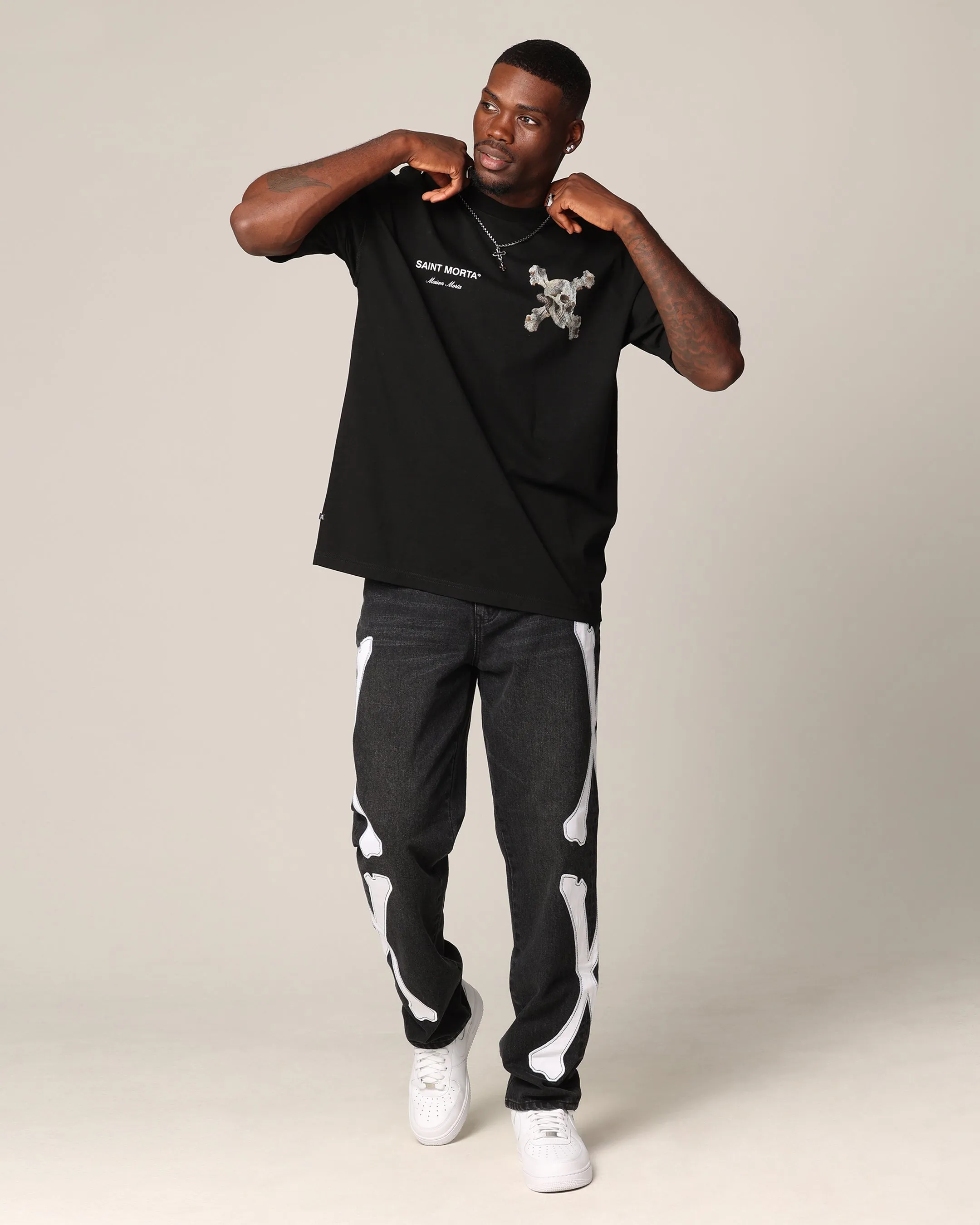 Saint Morta Corpus Boxy T-Shirt Black