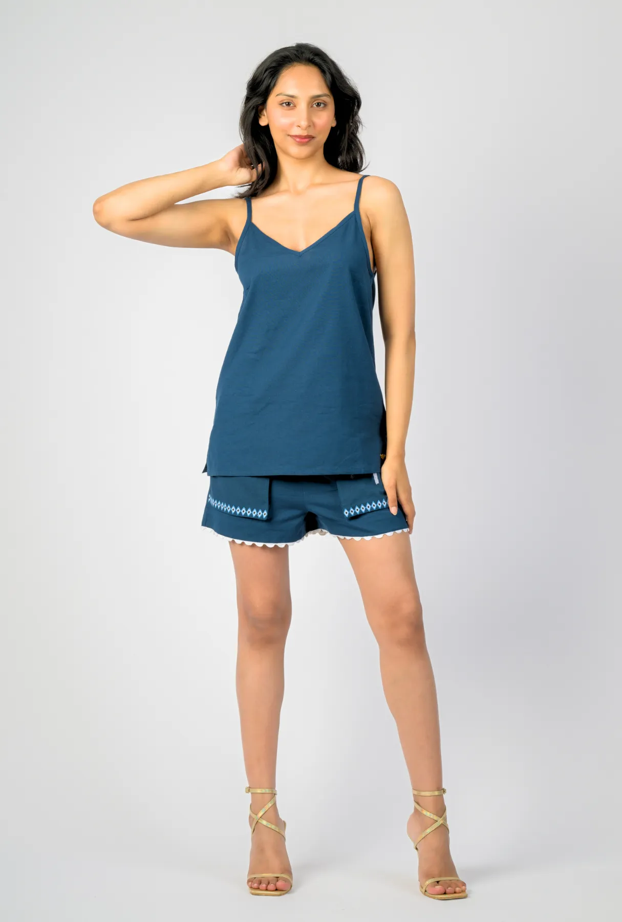 Sand & Sea Shorts – Under the Palms - Navy