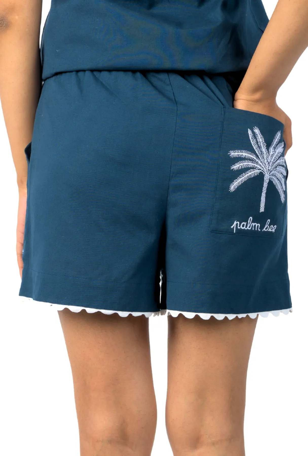 Sand & Sea Shorts – Under the Palms - Navy