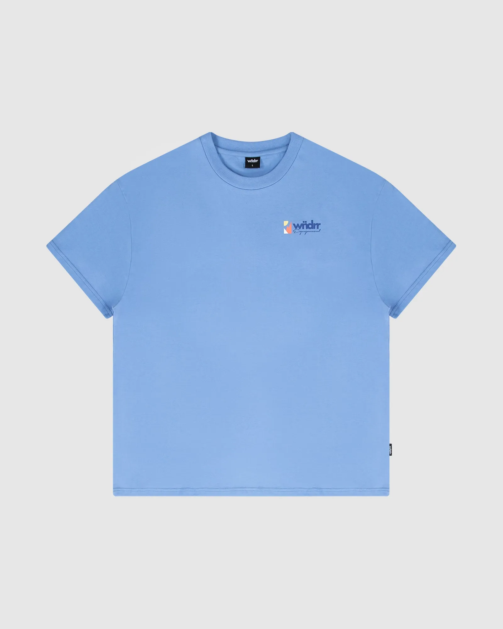 SCALE BOX FIT TEE - AIR BLUE