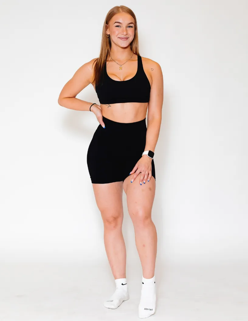 Sculpt Scrunch Biker Shorts | MIDNIGHT