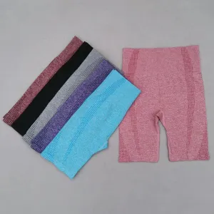 Seamless High-Waisted Biker Shorts for Women - Hip Push Up Fitness Workout Shorts