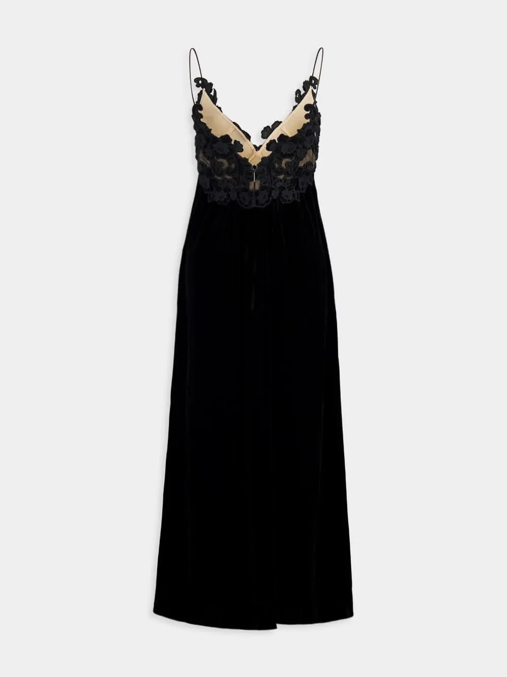 Sensory Velvet Midi Slip Dress