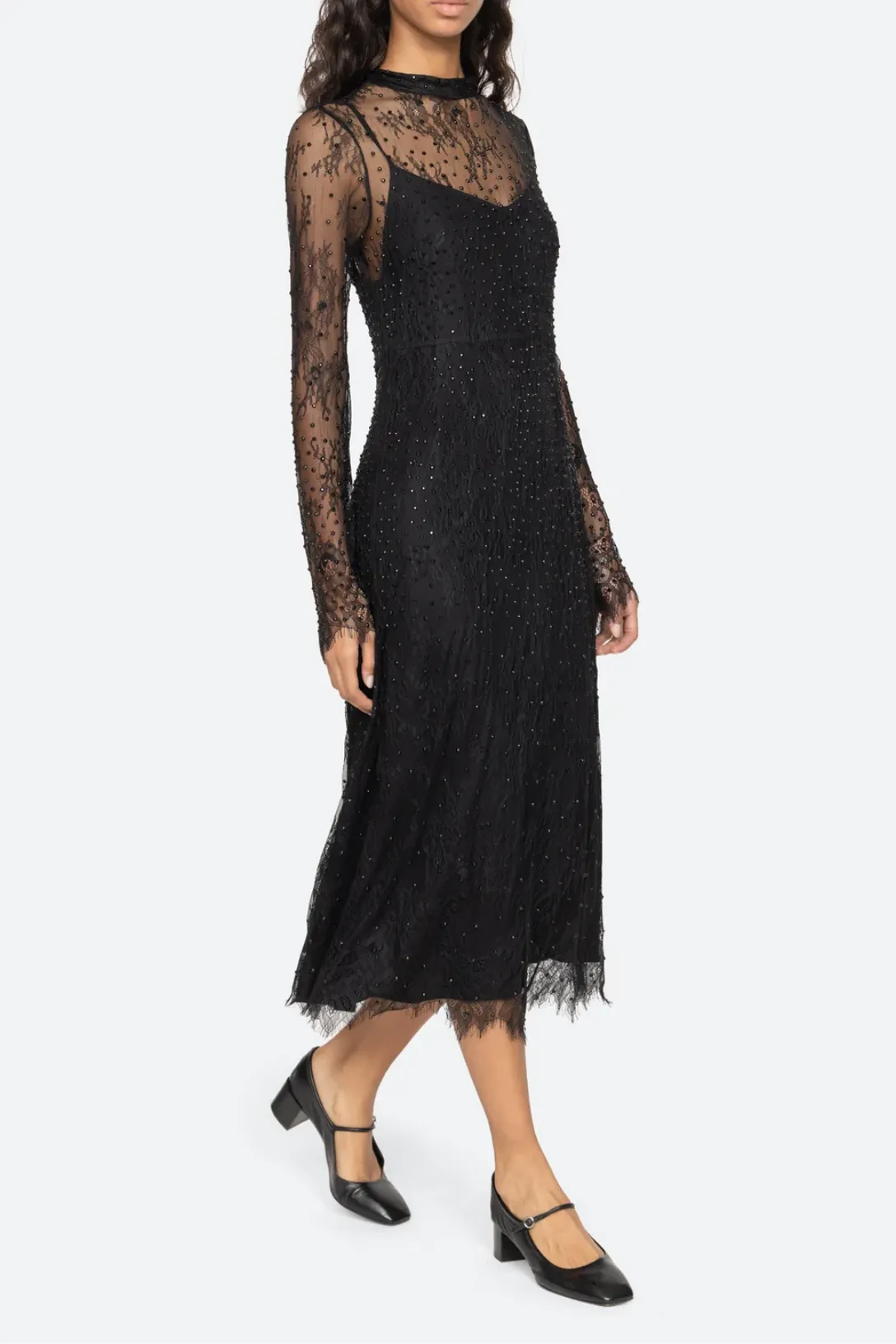 Seraphina Lace Dress | Black