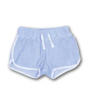 SHADE CRITTERS | Terry Girls Drawstring Short | Blue