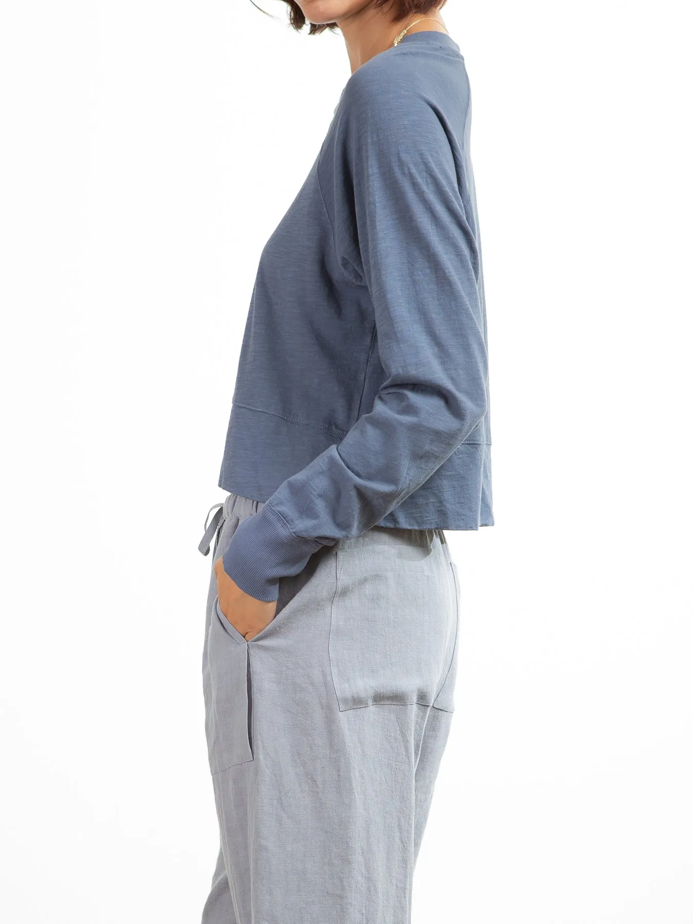 Simon Tee in Supima Slub - Denim