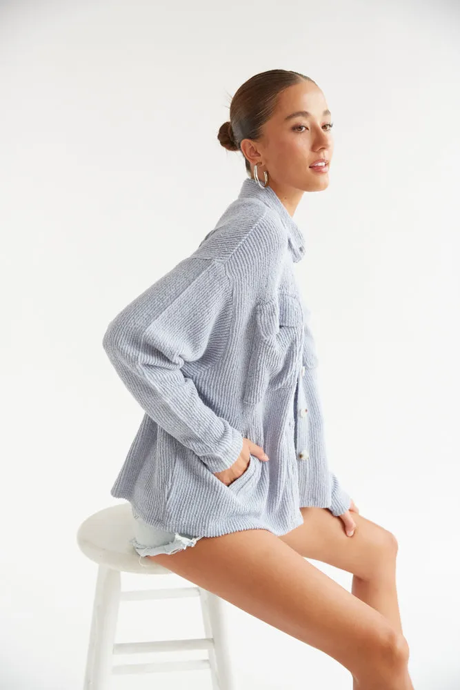 Sivan Ribbed Shacket