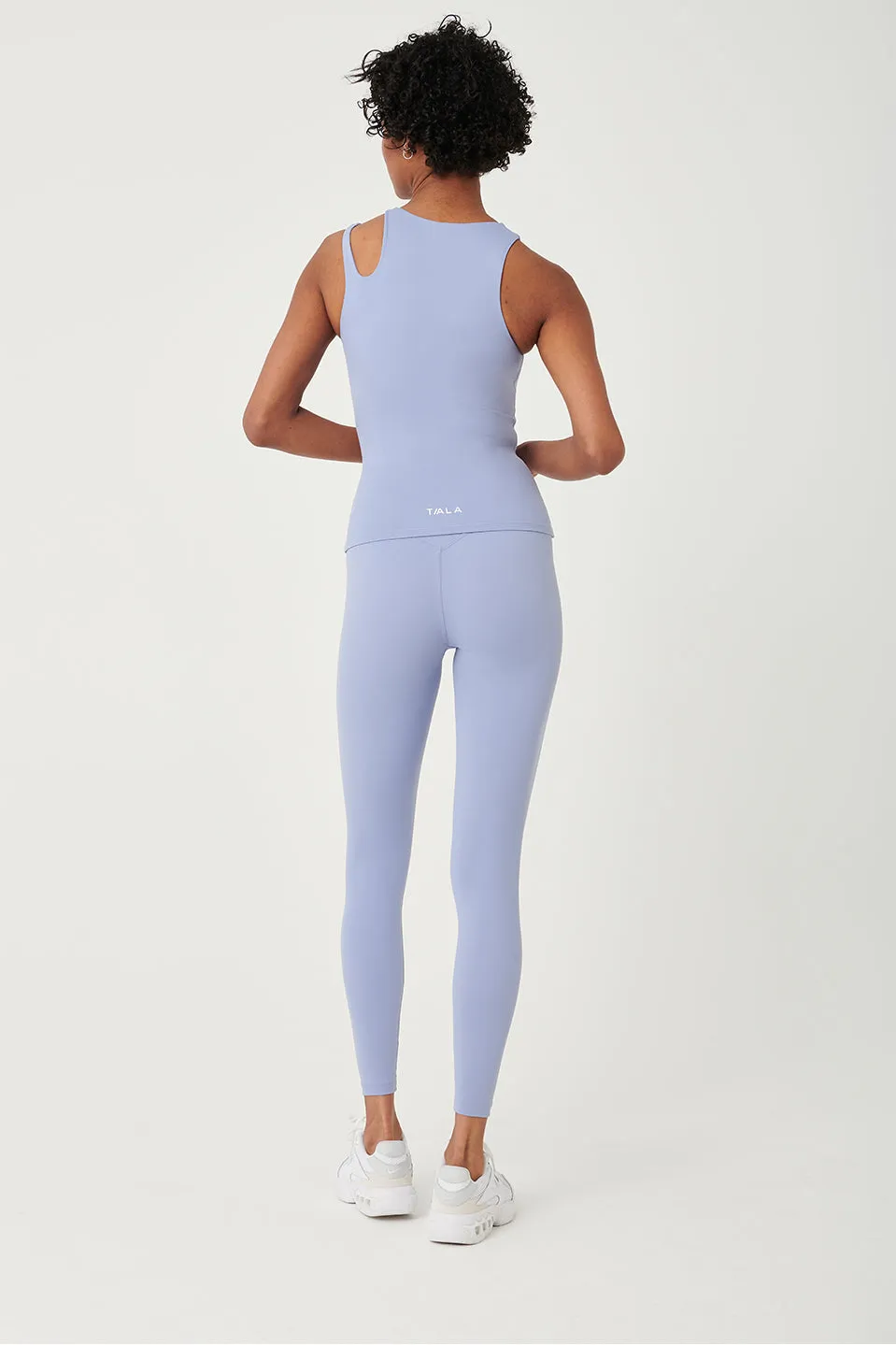 SKINLUXE BUILT-IN SUPPORT CUT OUT SHOULDER VEST - CORNFLOWER BLUE