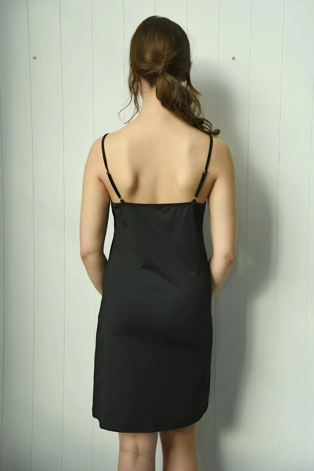 Slip Away With Me Black Slip