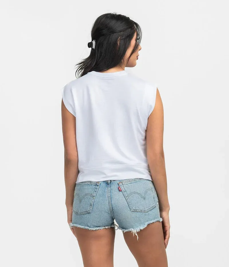 SLUB KNIT MUSCLE TEE