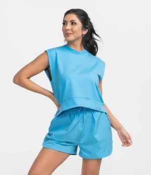 SLUB KNIT MUSCLE TEE