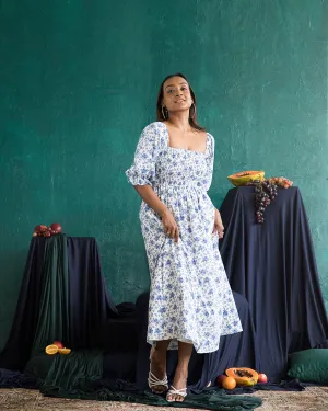 Smocked Midi Dress