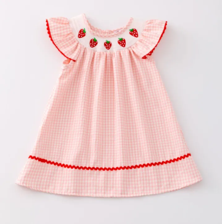 Smocked Strawberry Dress