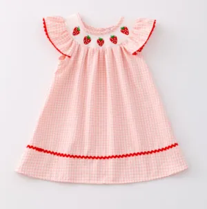 Smocked Strawberry Dress