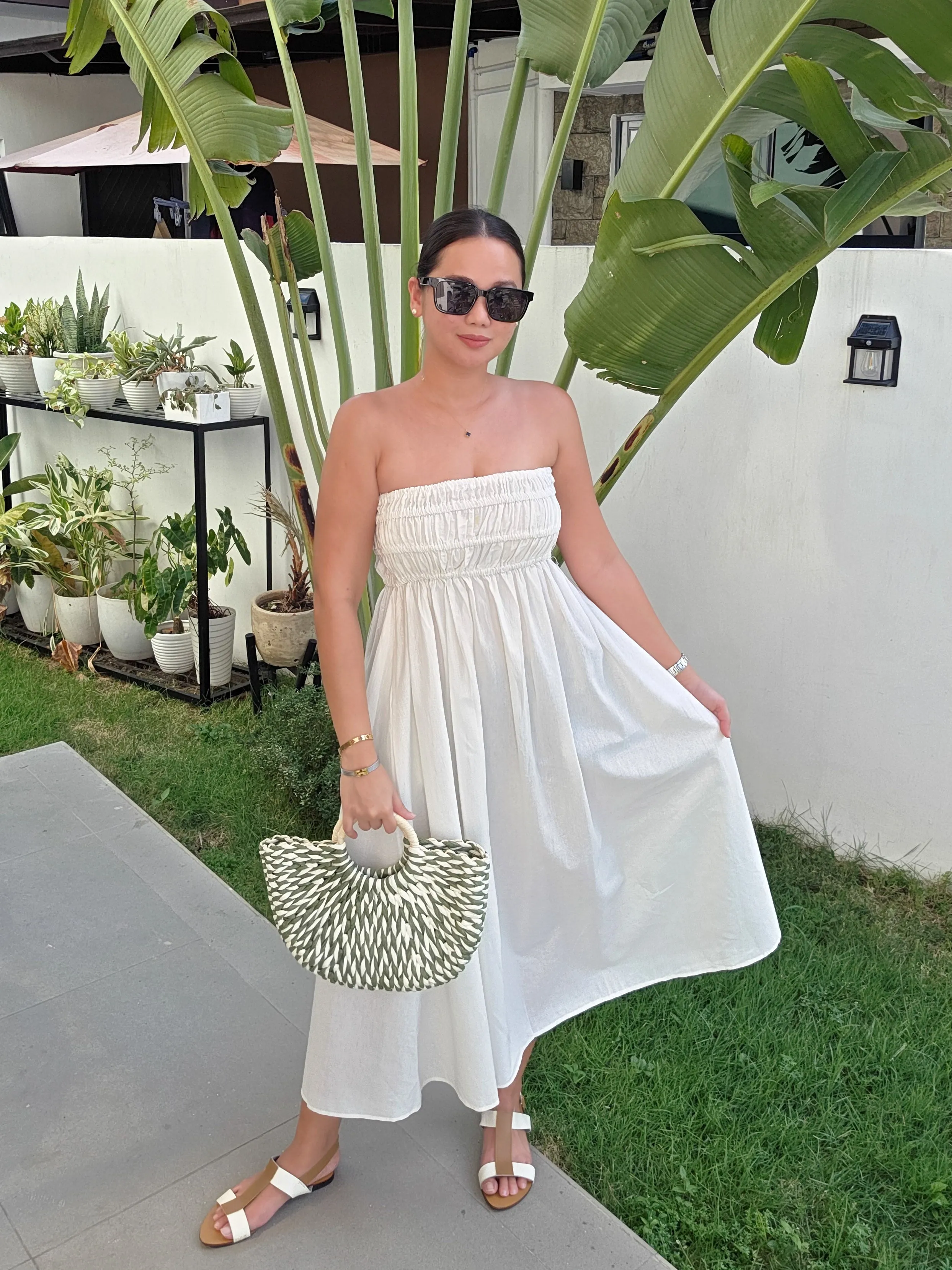 Smocked Tube Dress w/ pockets