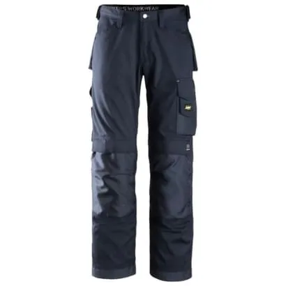 Snickers Summer Craftsmen Work Trousers with Knee Pad Pockets. CoolTwill - 3311