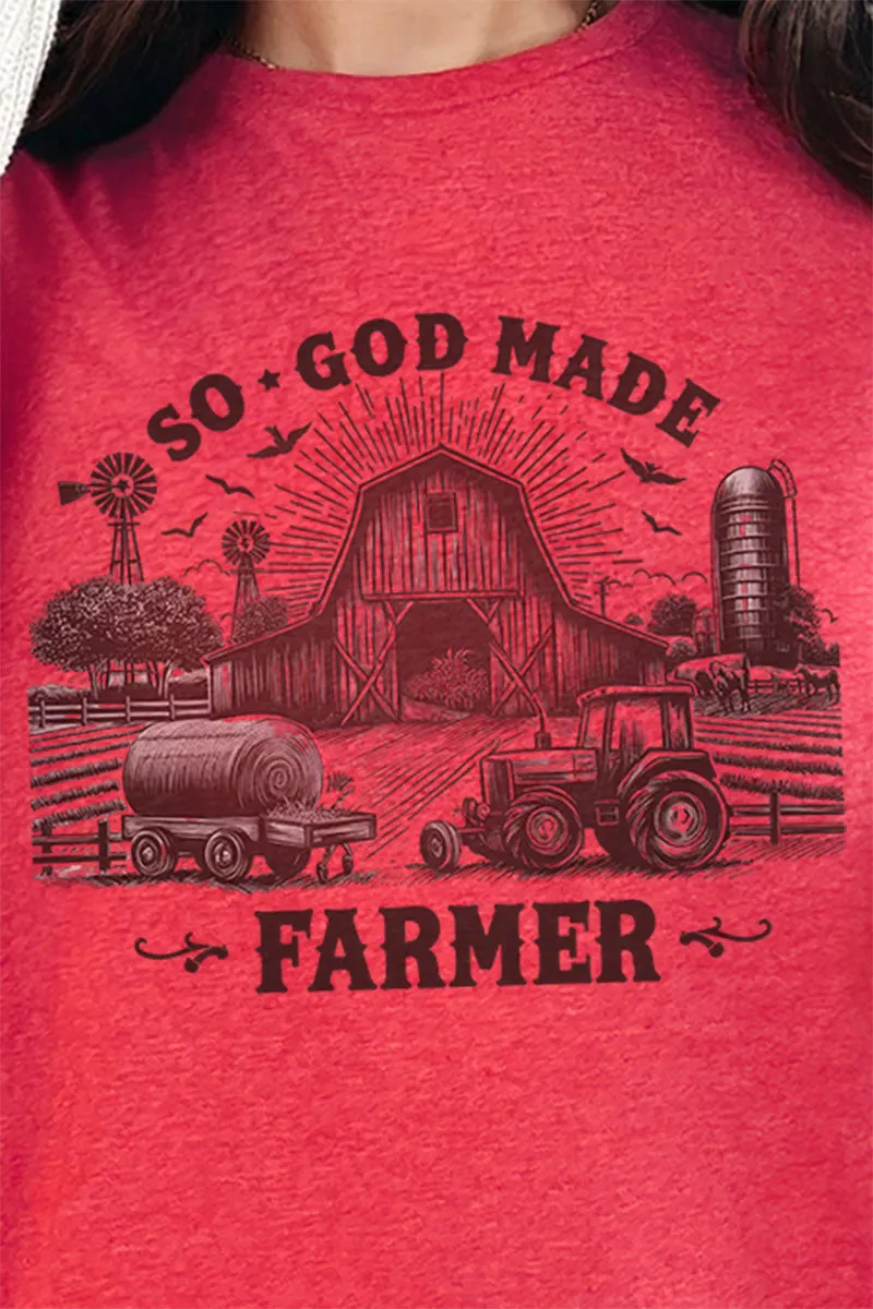 So God Made Farmer Softstyle Adult T-Shirt