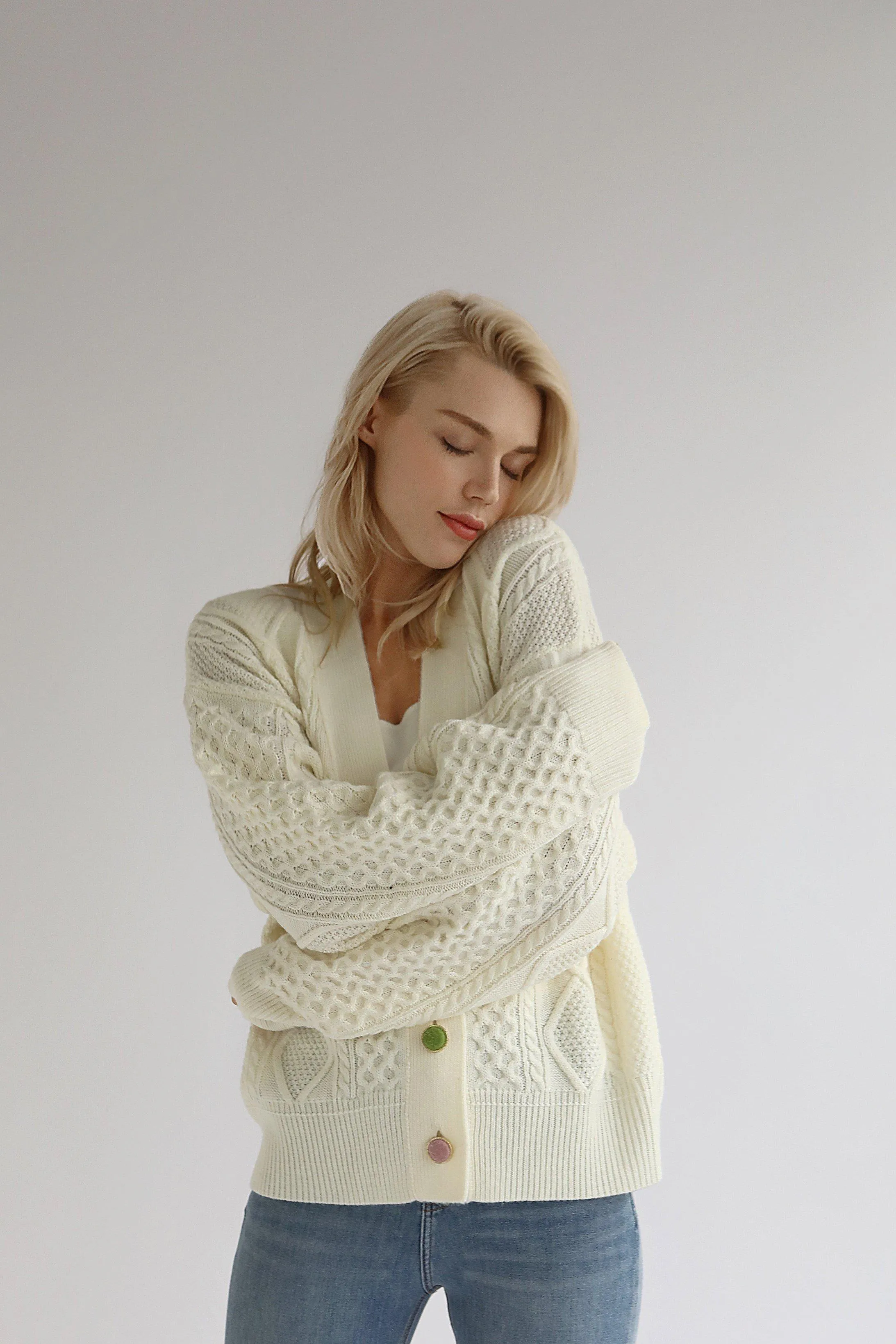 So Sweet Cable Knit Cardigan
