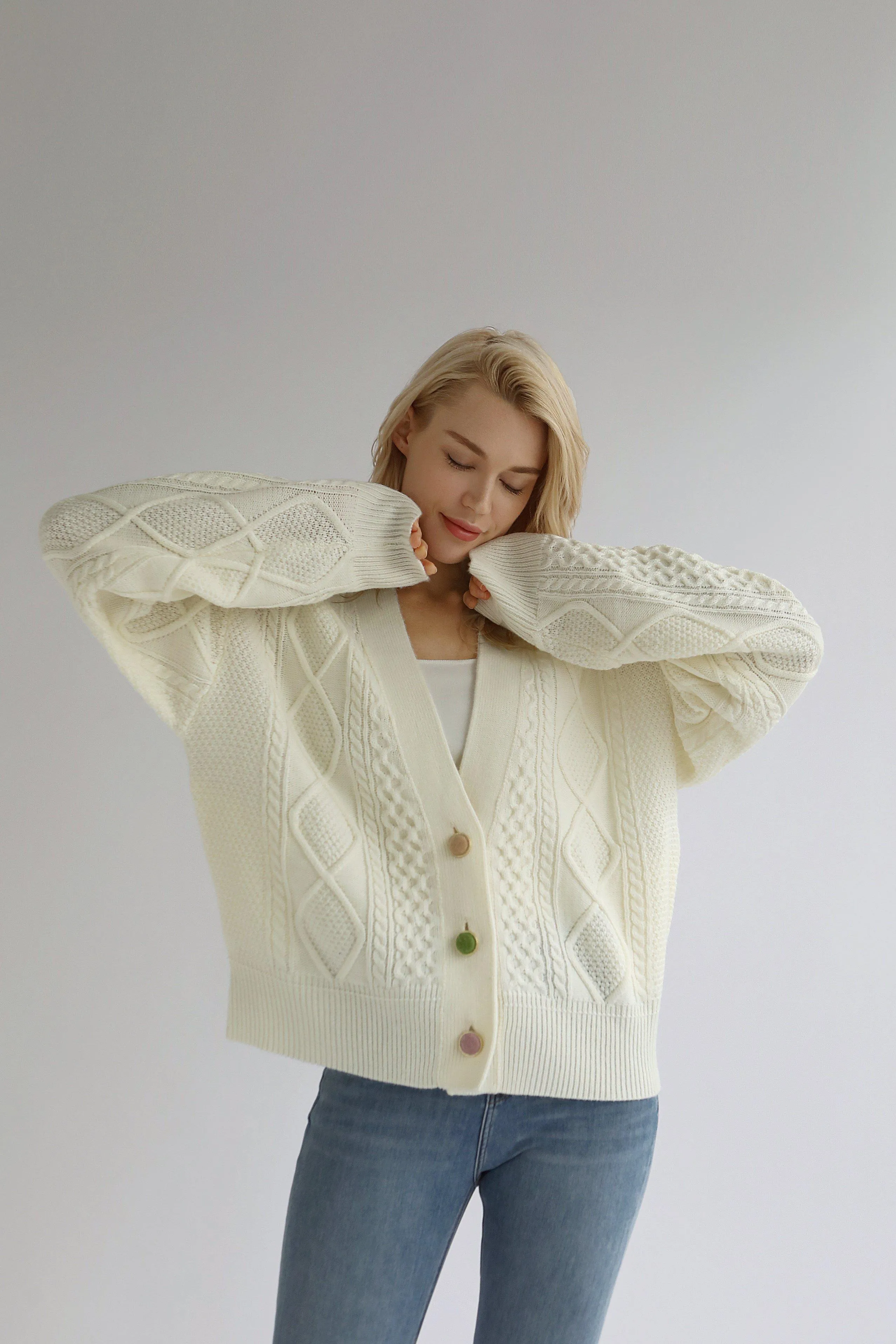 So Sweet Cable Knit Cardigan