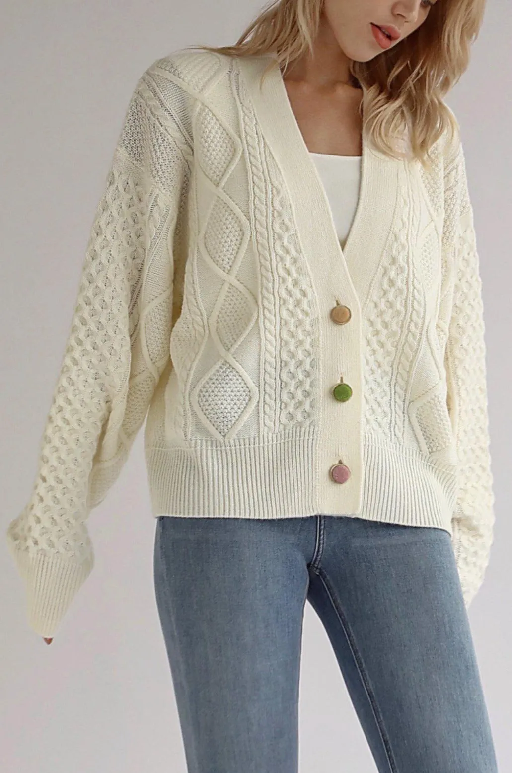 So Sweet Cable Knit Cardigan