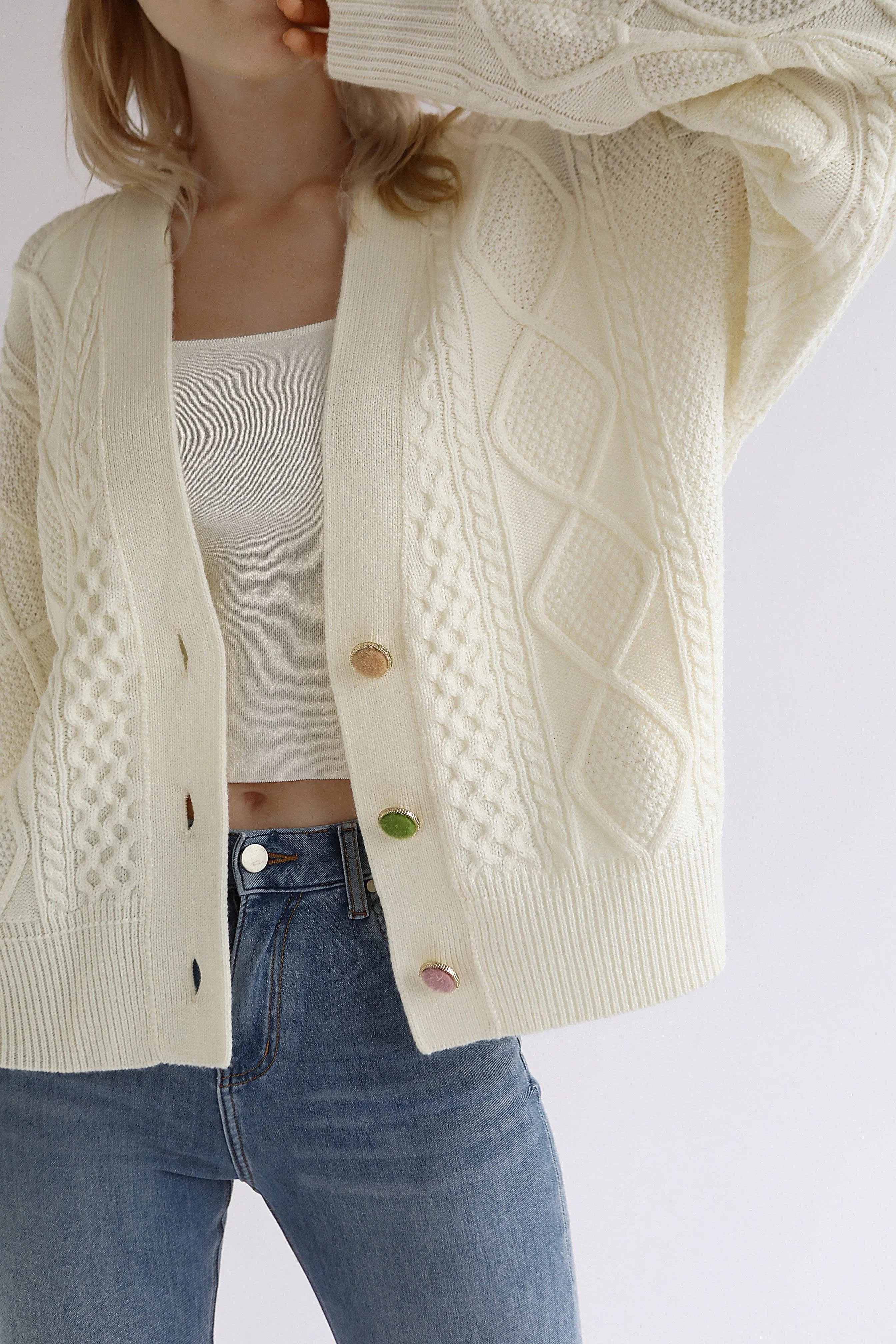 So Sweet Cable Knit Cardigan