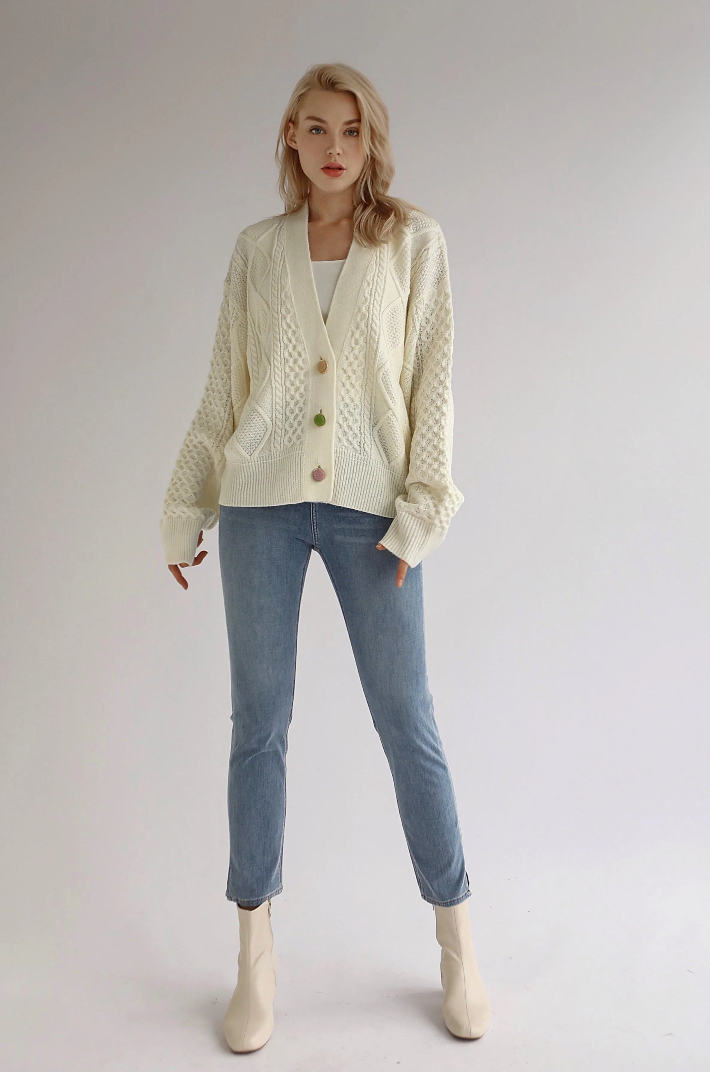 So Sweet Cable Knit Cardigan