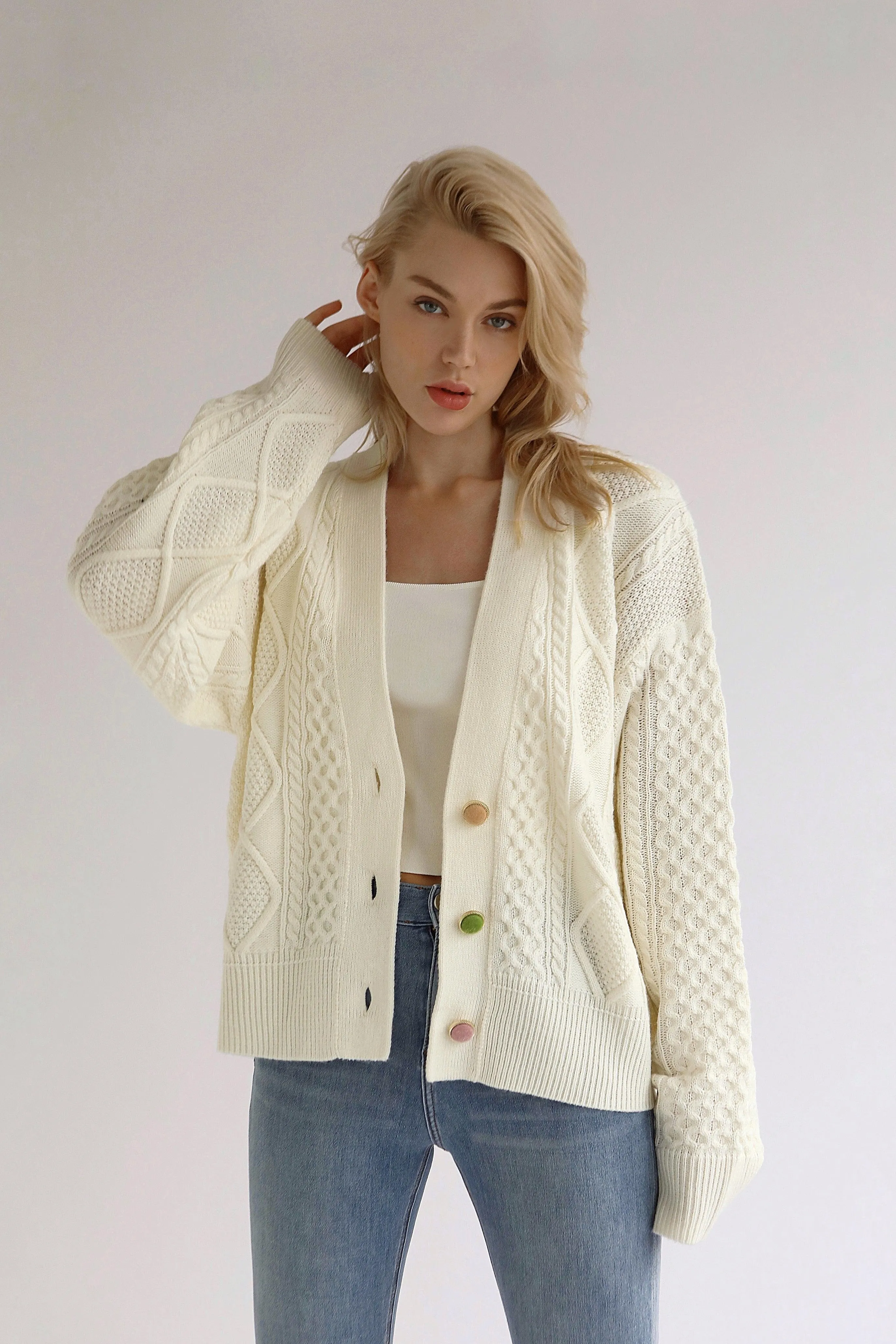 So Sweet Cable Knit Cardigan