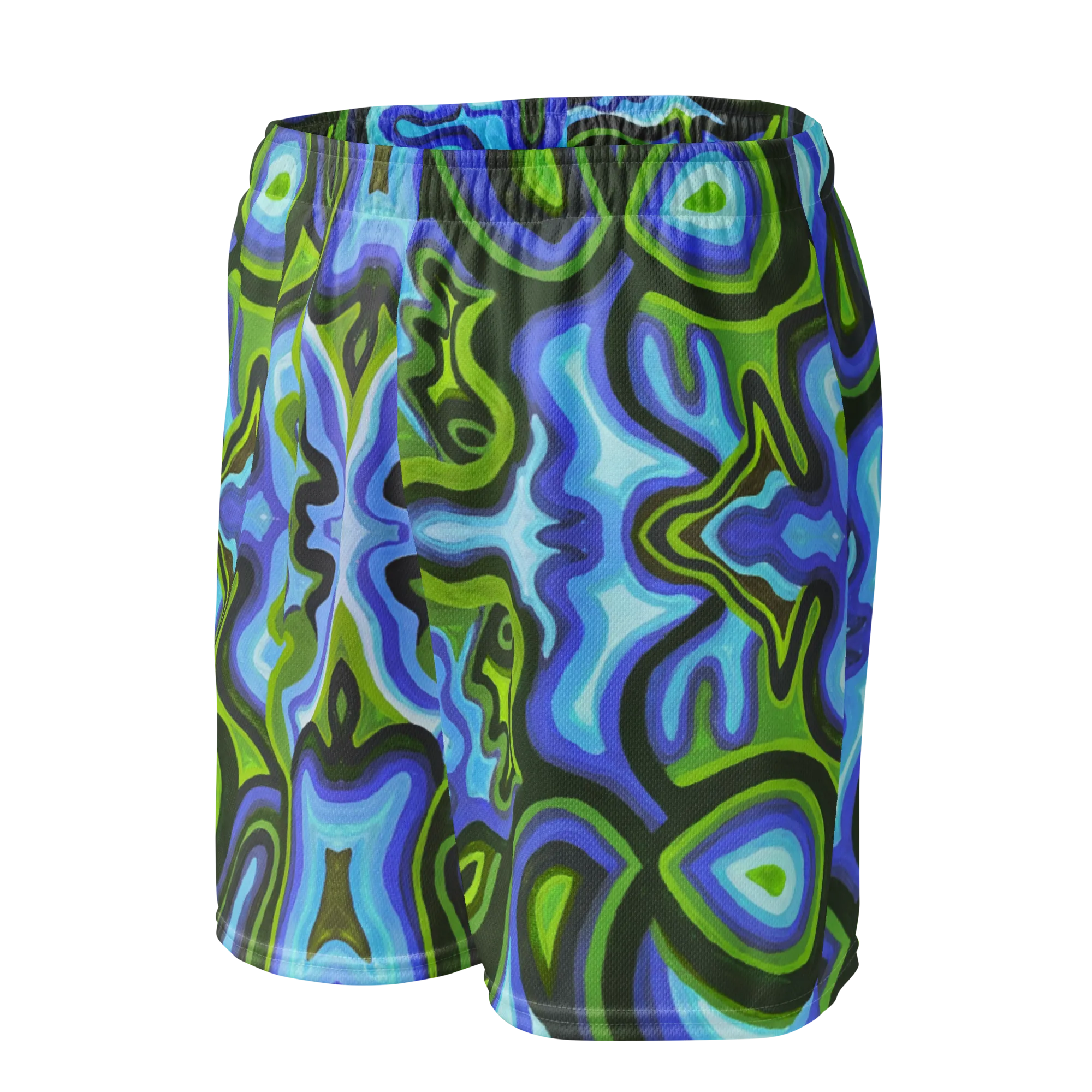 Soft Athletic Shorts (100% Recycled Material)- "Gaia" Design