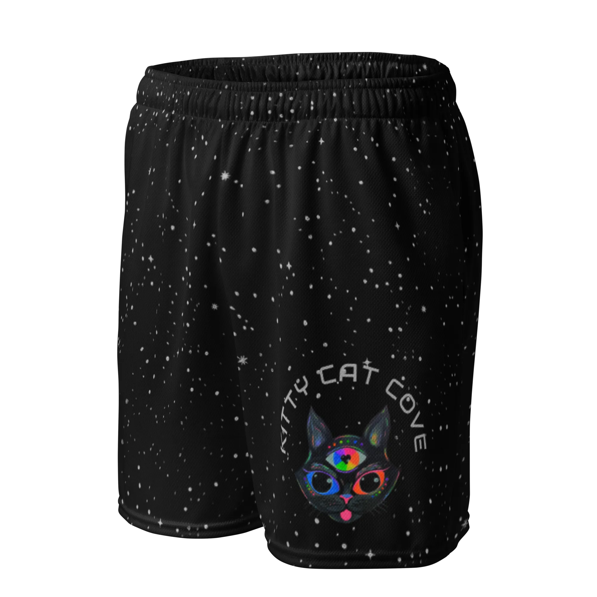 Soft Athletic Shorts (100% Recycled Material)- "Stella" x "Kitty Cat Cove" Design