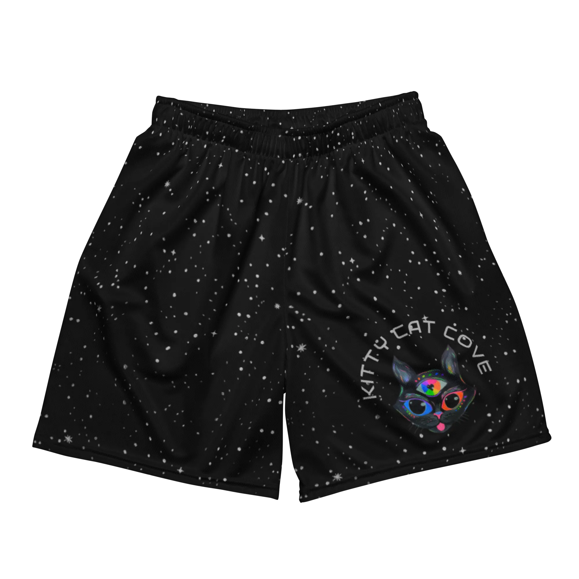 Soft Athletic Shorts (100% Recycled Material)- "Stella" x "Kitty Cat Cove" Design