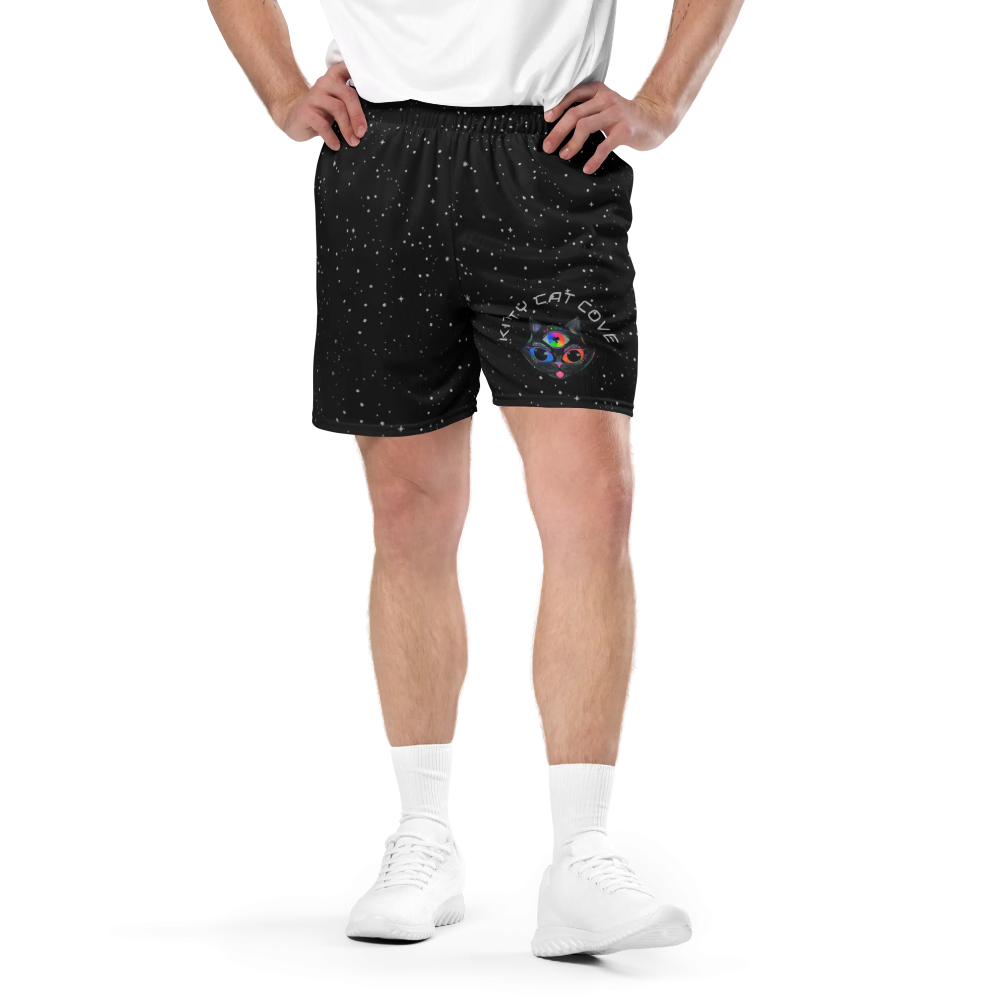 Soft Athletic Shorts (100% Recycled Material)- "Stella" x "Kitty Cat Cove" Design