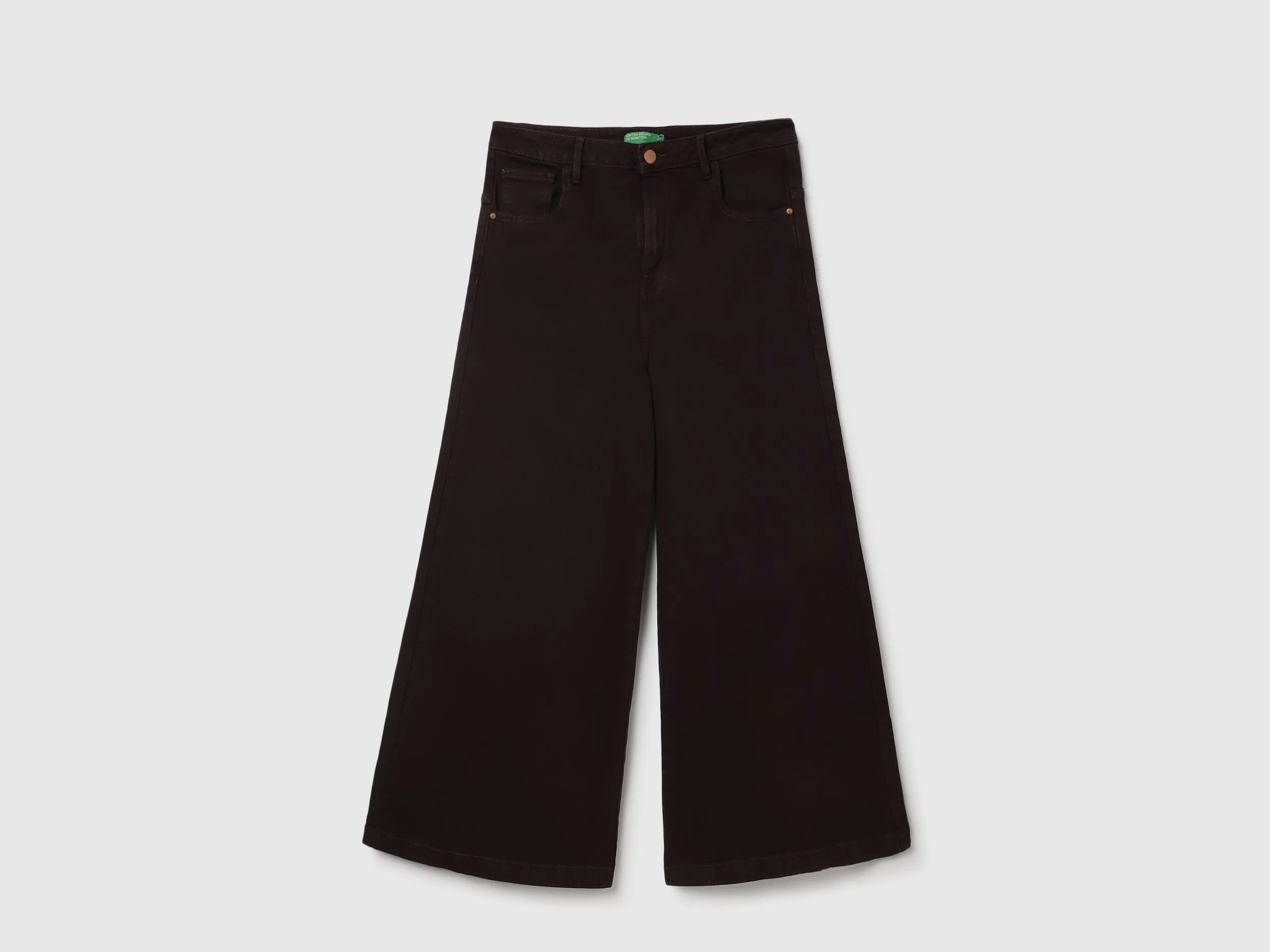 Solid Wide Leg Fit Trousers