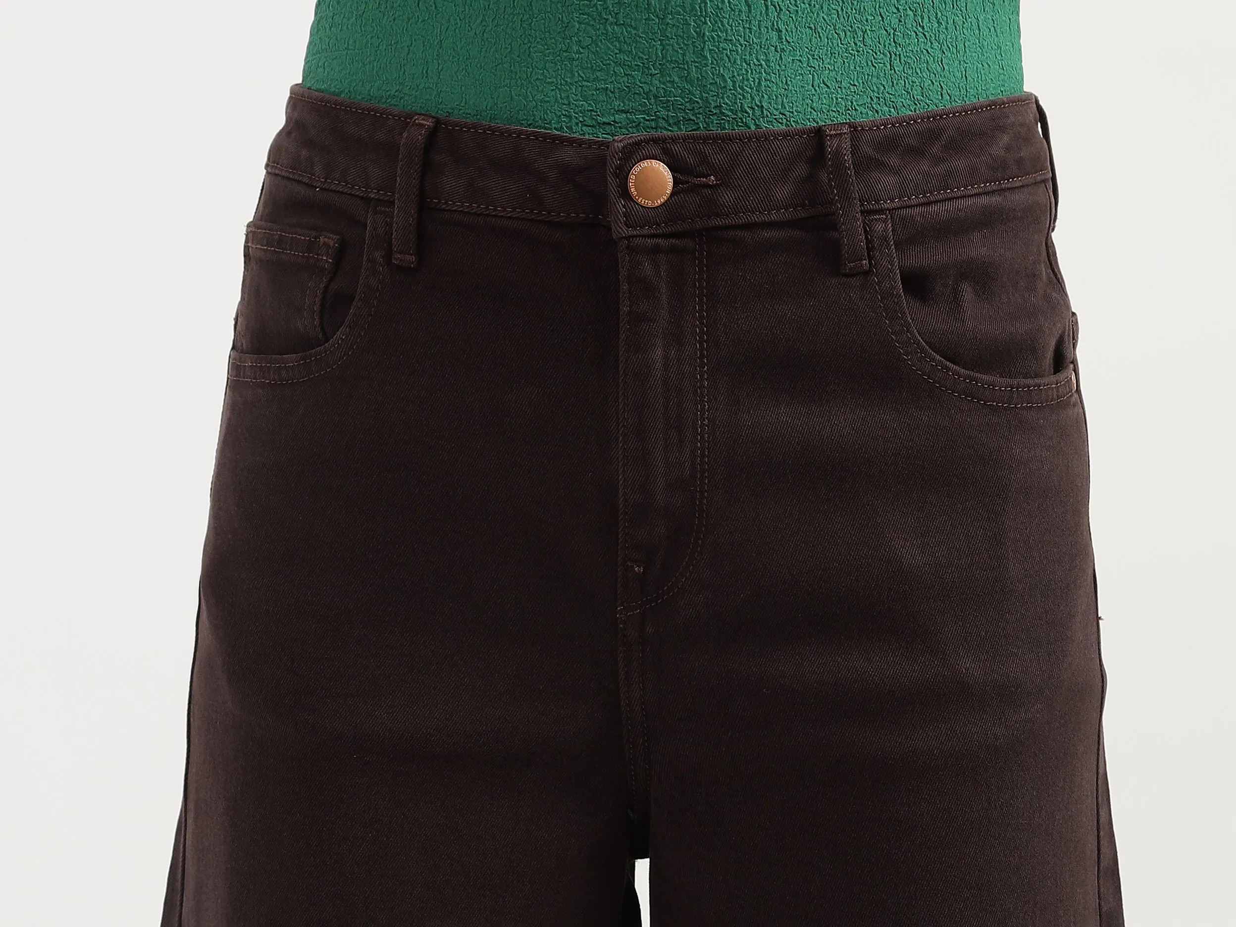 Solid Wide Leg Fit Trousers