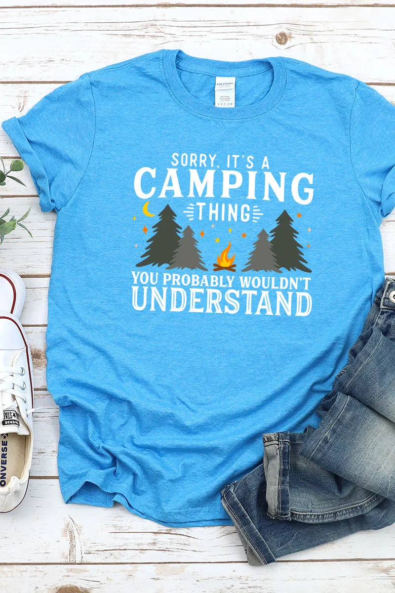 Sorry It's A Camping Thing Softstyle Adult T-Shirt