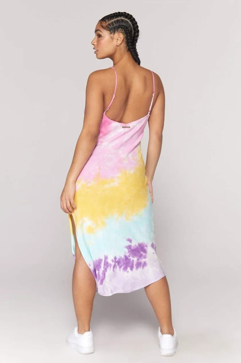 Spiritual Gangster Tie Dye Slip Maxi Dress