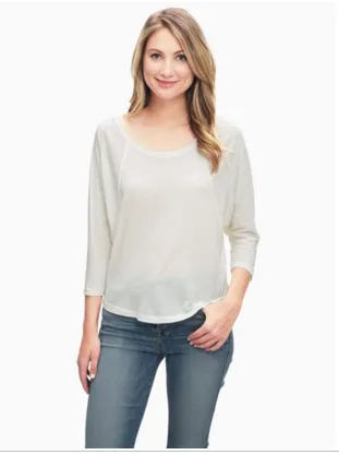 Splendid Vintage Whisper 3/4 Sleeve Dolman | Paper | Sale