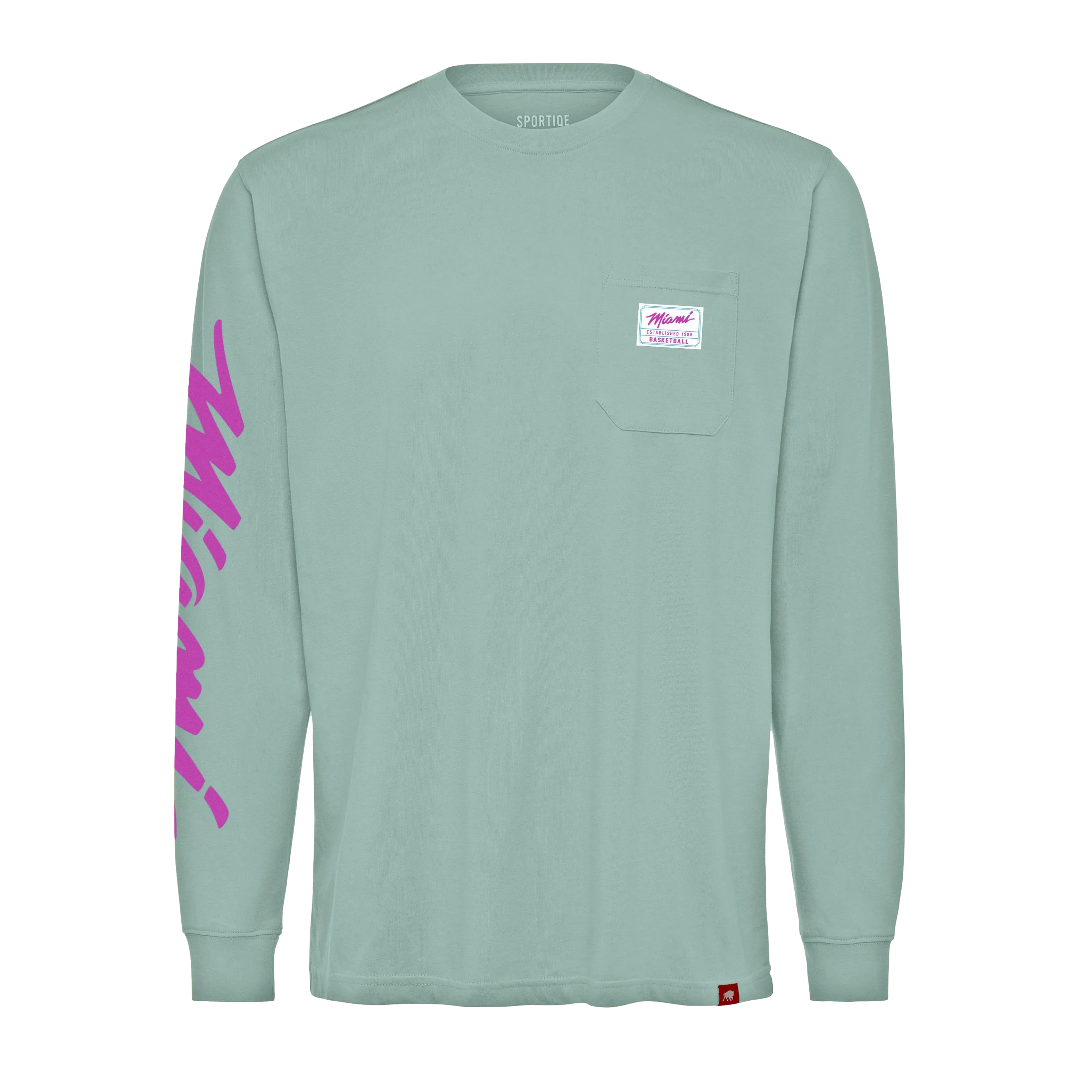 Sportiqe Miami HEAT Original Vice Wordmark Long Sleeve Tee