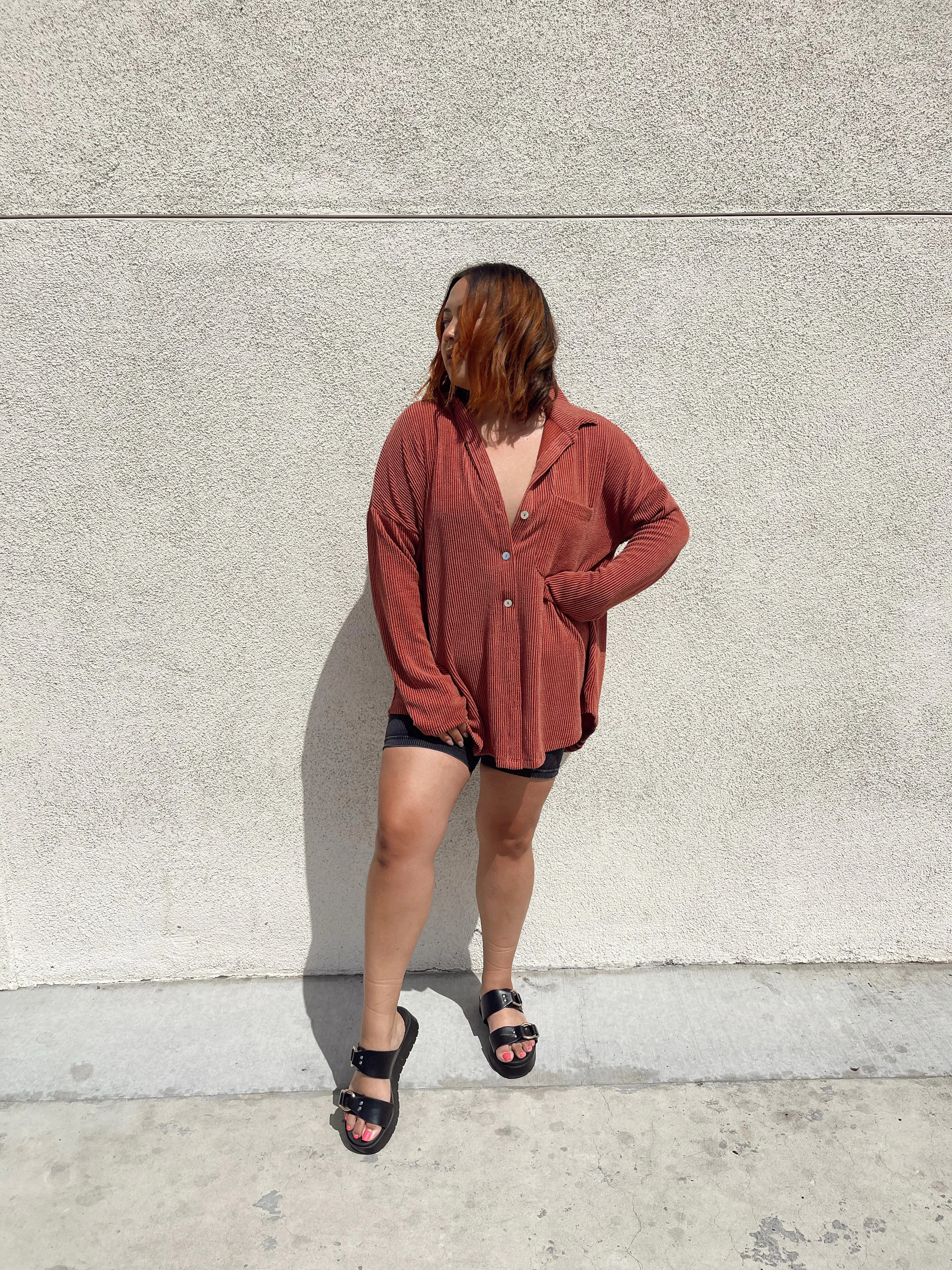 Squeeze Me Ribbed Biker Shorts